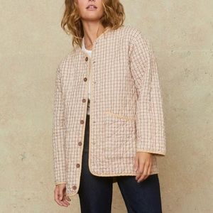 Lightly worn Chrtsy Dawn Lou Lou reversible Quilt Jacket Reversible.